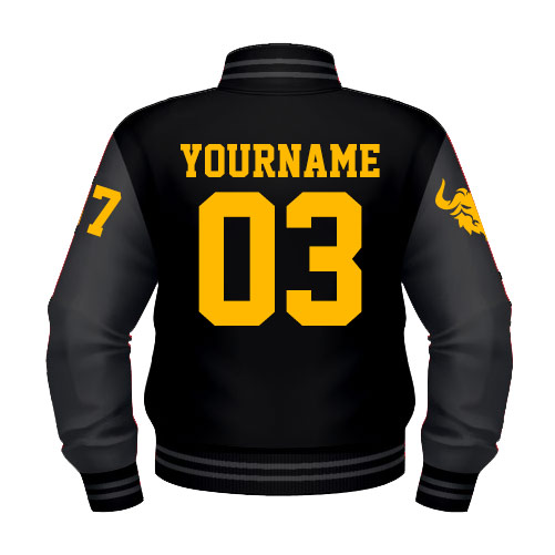 Minotaurs team custom varsity jacket